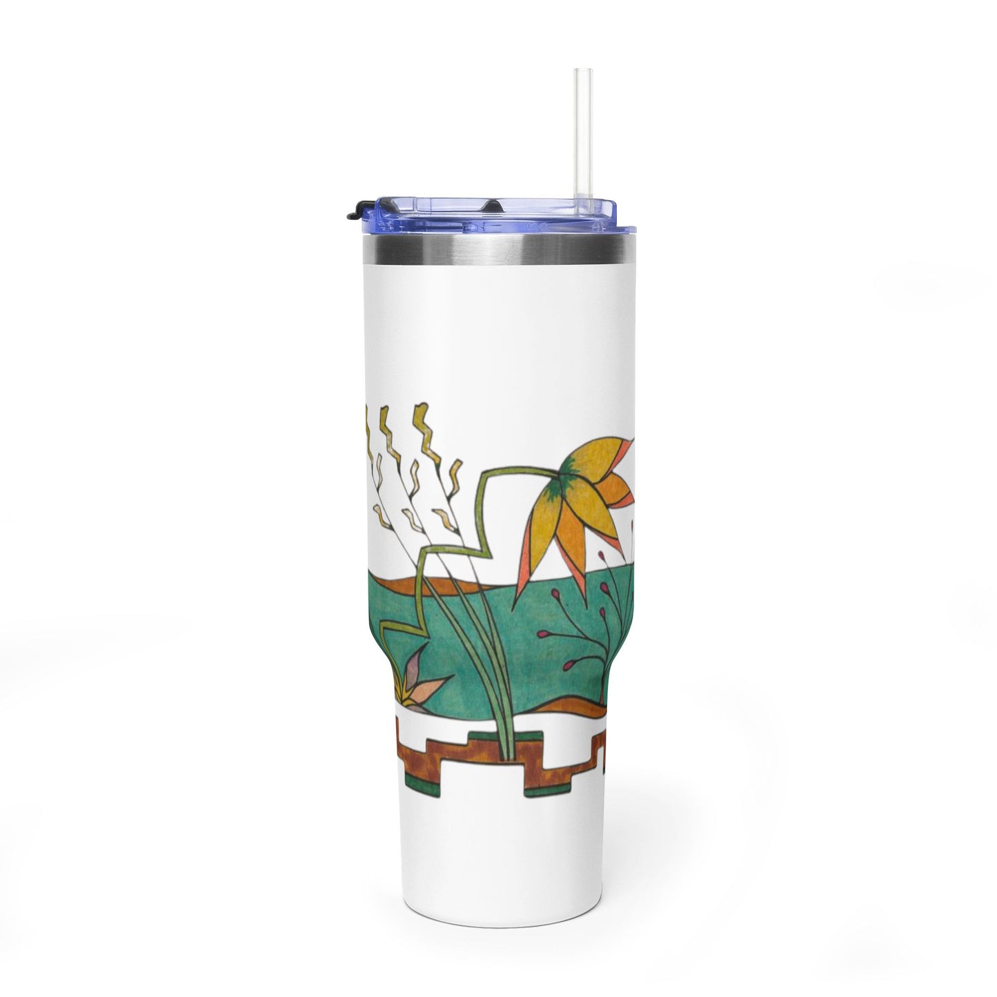 Garden by the River - Wrap-Around Premium Art Tumbler (40 oz)