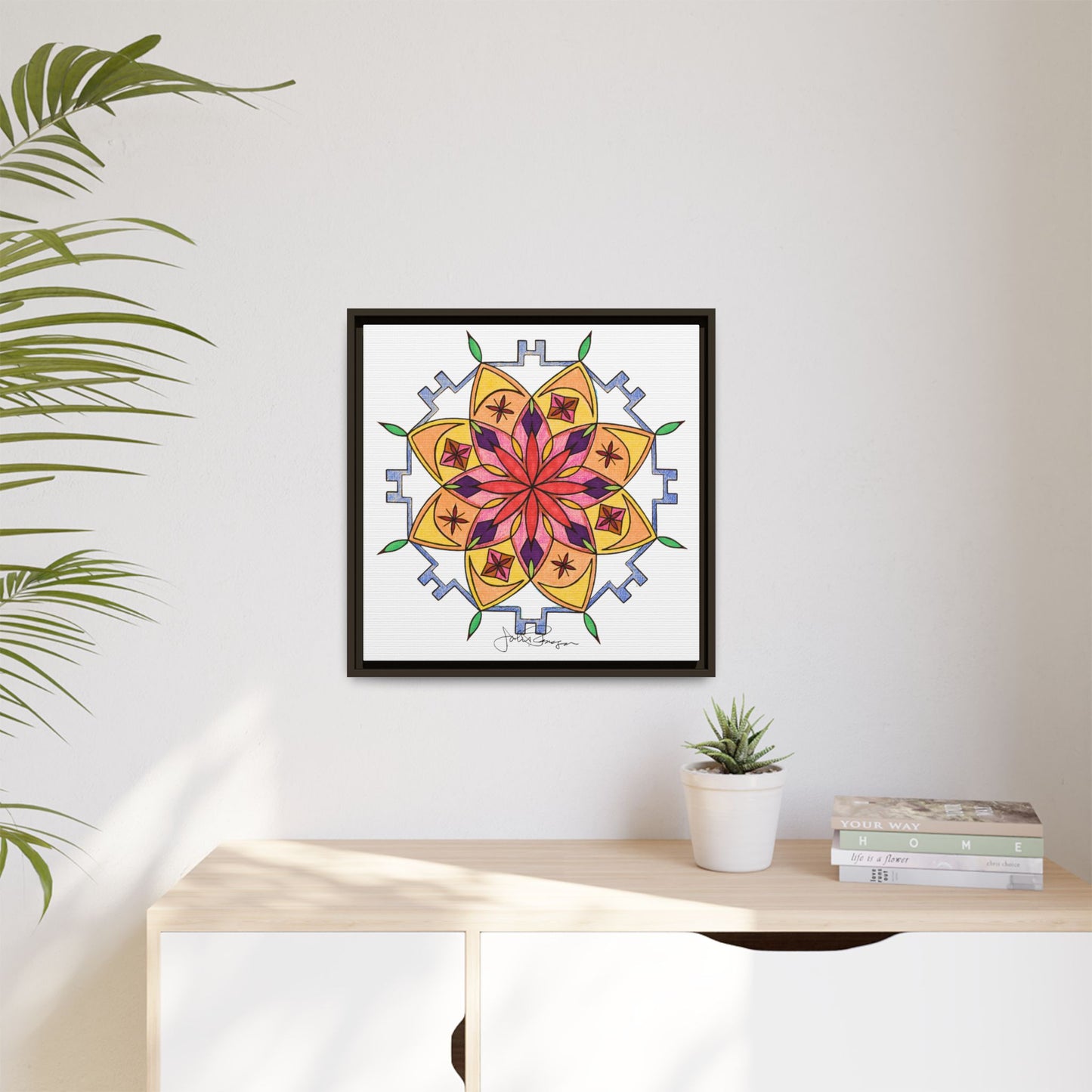 Snow Mandala - Archival Gallery Matte Canvas