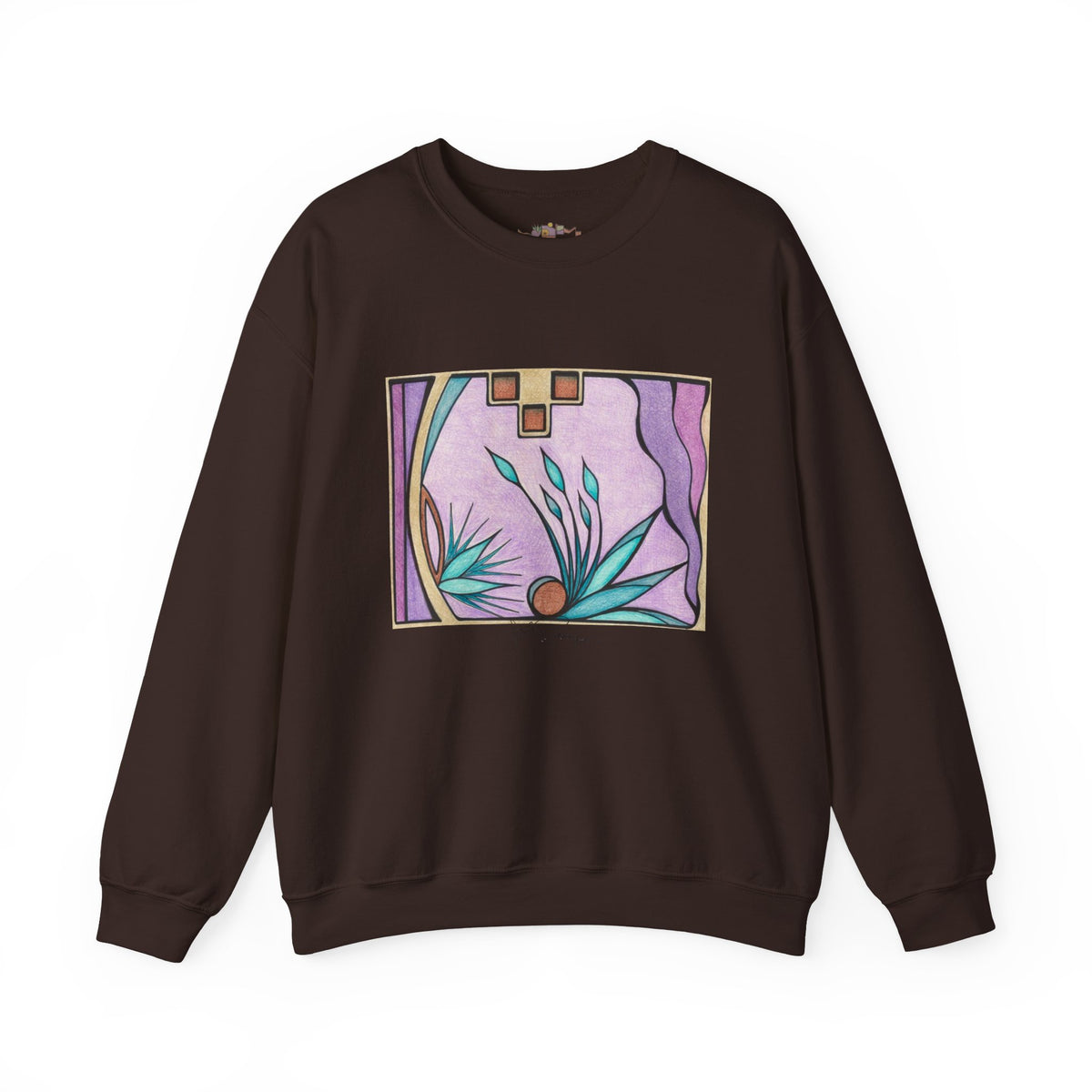 Premium Pullover Sweatshirt Wearable Art | Deep Purple Visions