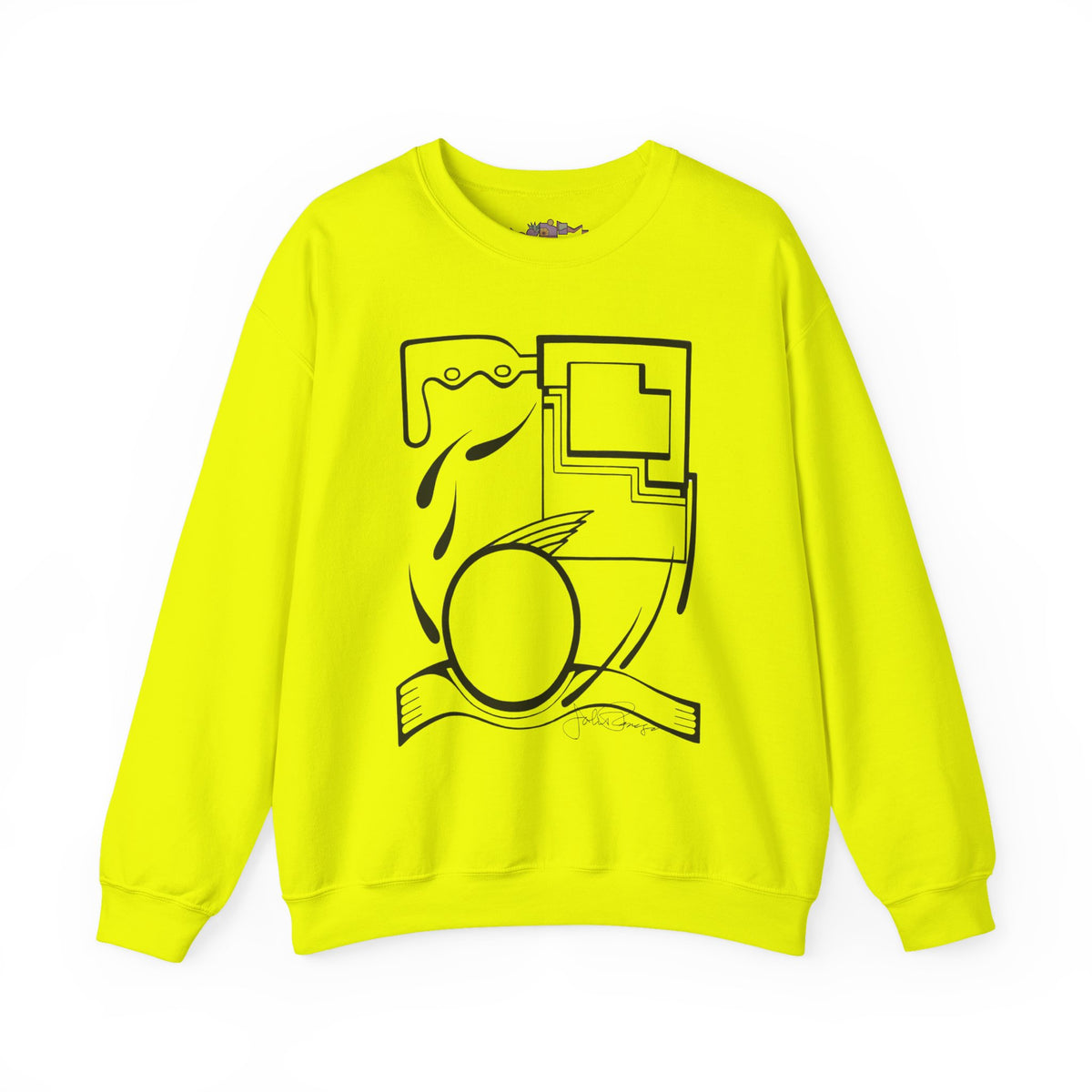 Premium Pullover Sweatshirt Wearable Art | Fleeing the Storm