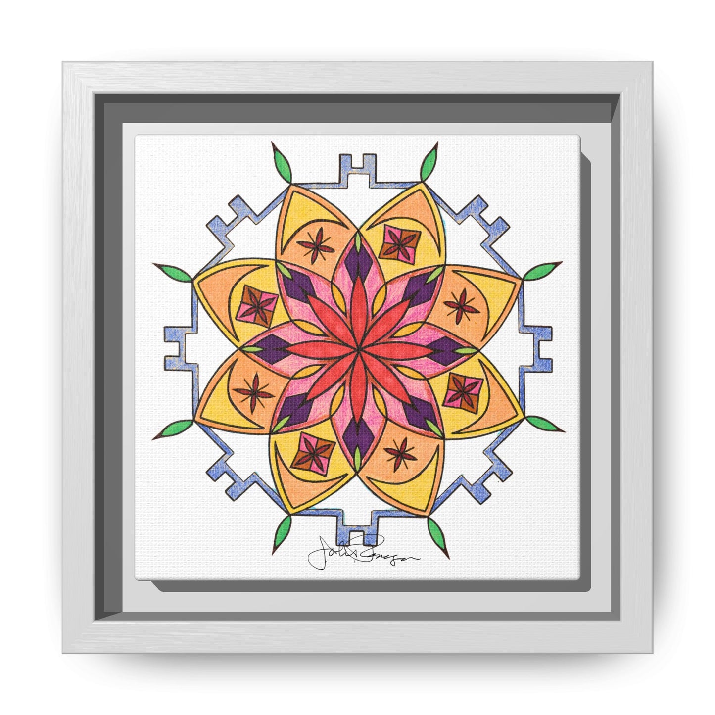 Snow Mandala - Archival Gallery Matte Canvas