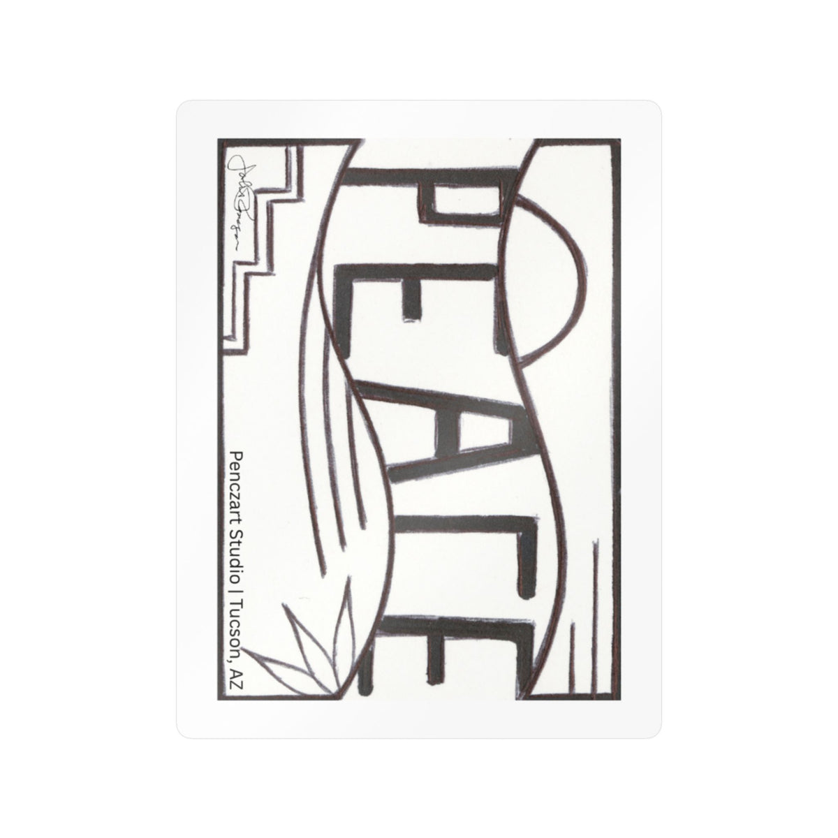 Premium Waterproof Vinyle Sticker | Peace