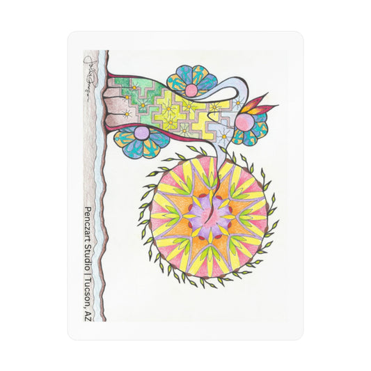 Premium Waterproof Vinyl Sticker | Pow Wow Drum