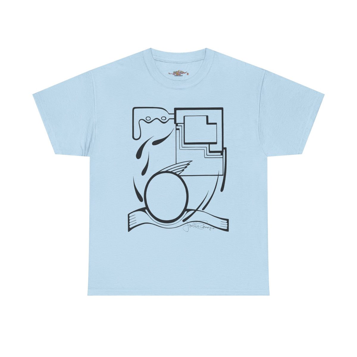 Premium Short Sleeve T-Shirt Wearable Art | Fleeing the Storm