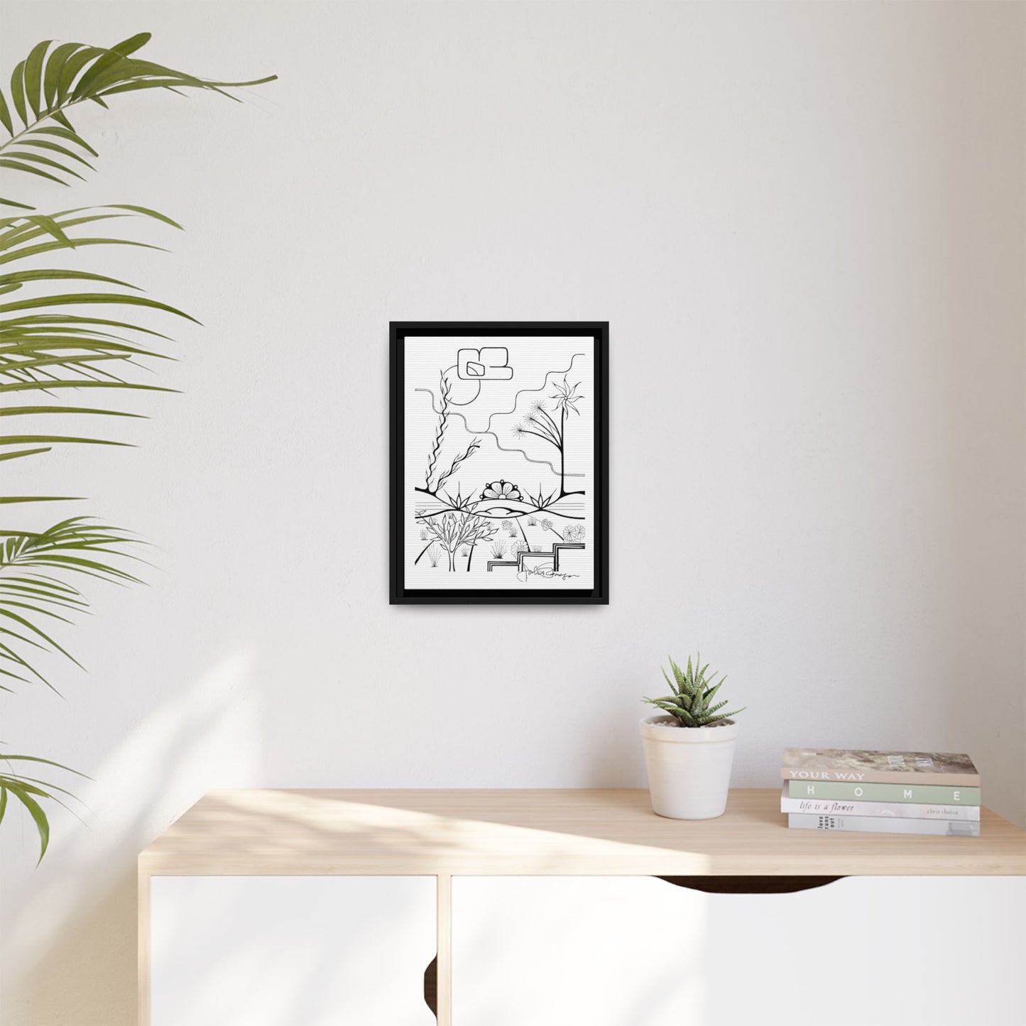 Premium Gallery Framed Matte Canvas | The World is Round