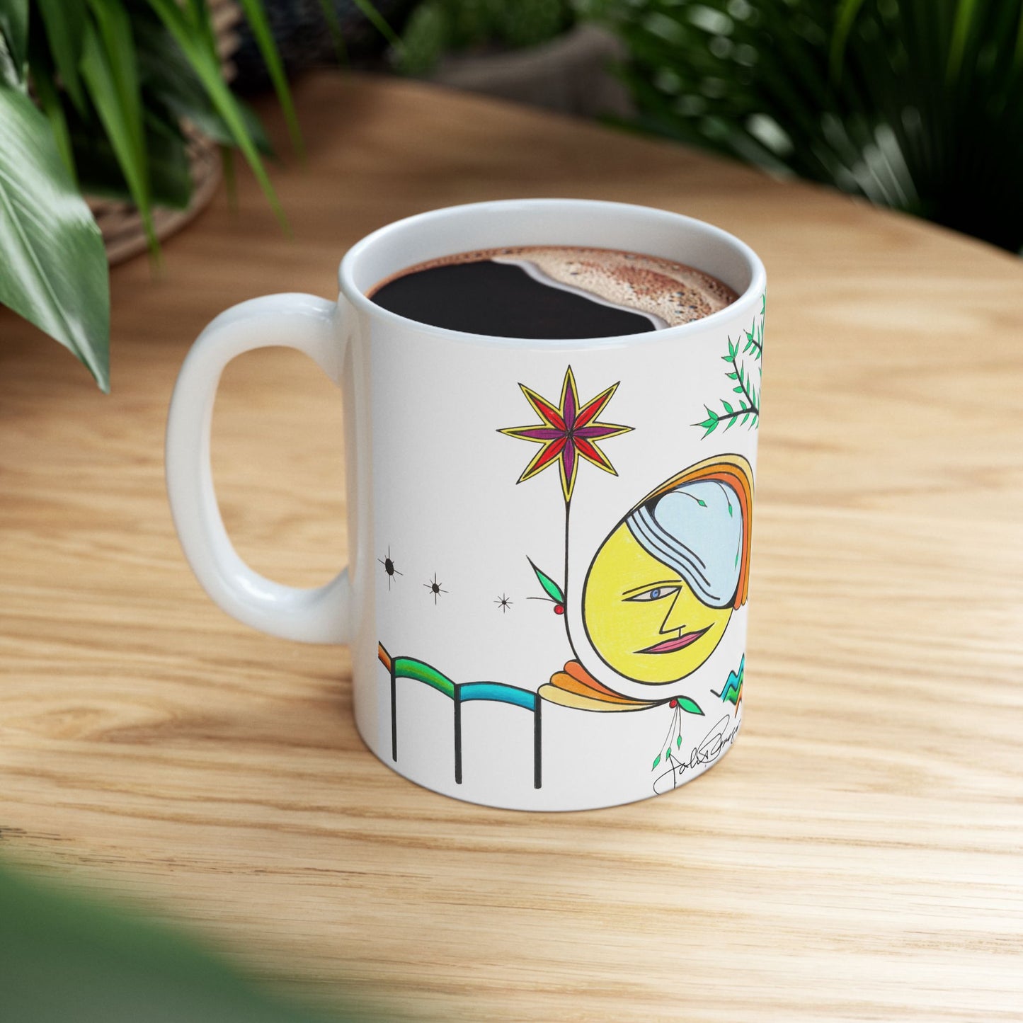 Sol Searcher - Wrap-Around Ceramic Art Mug  (11oz, 15oz)