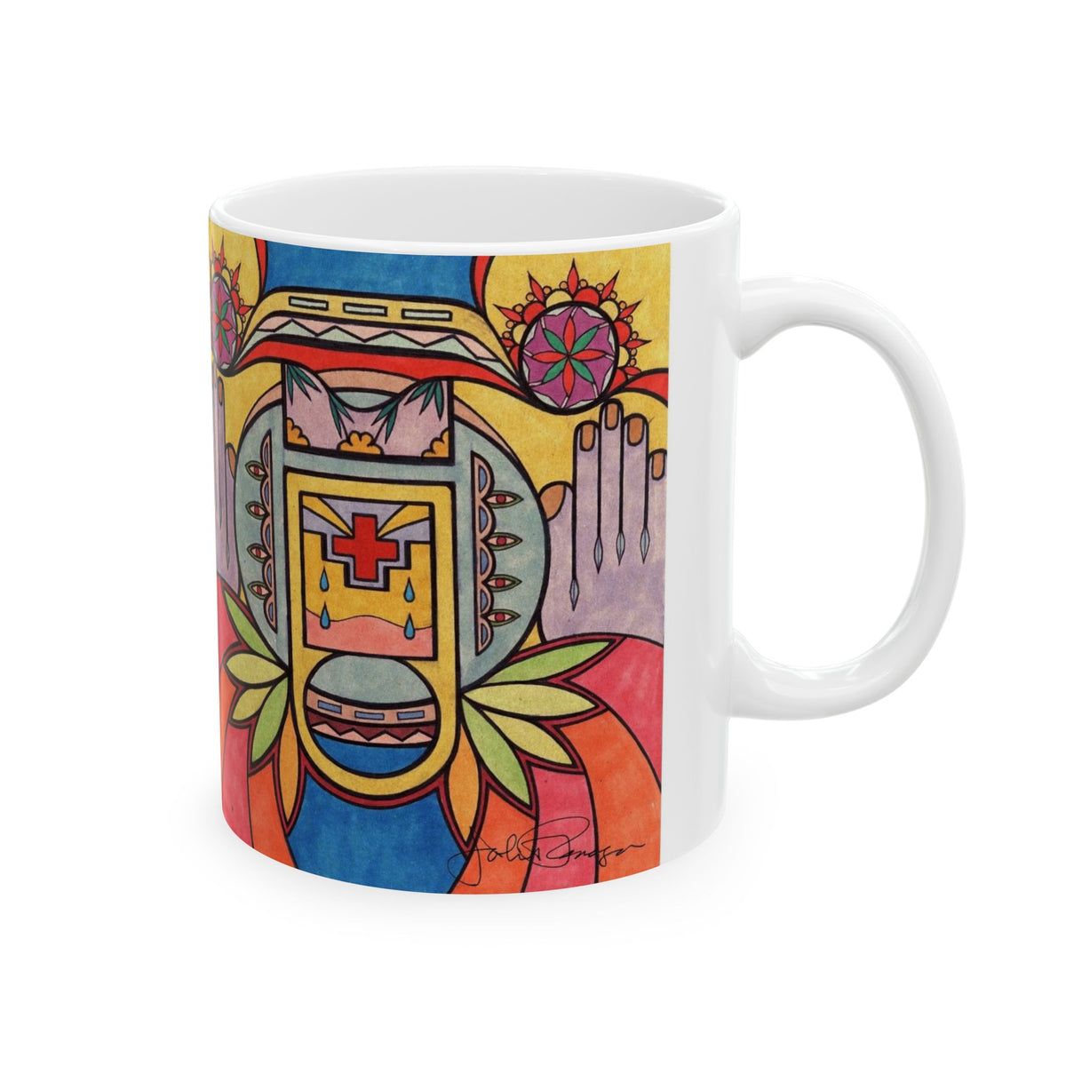 Premium Ceramic Art Mug (11oz & 15oz) | Hands