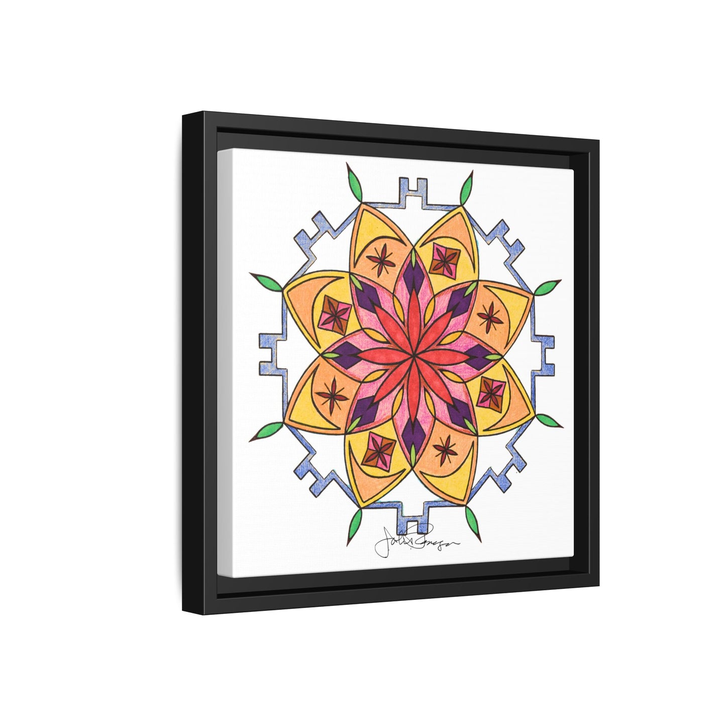 Snow Mandala - Archival Gallery Matte Canvas