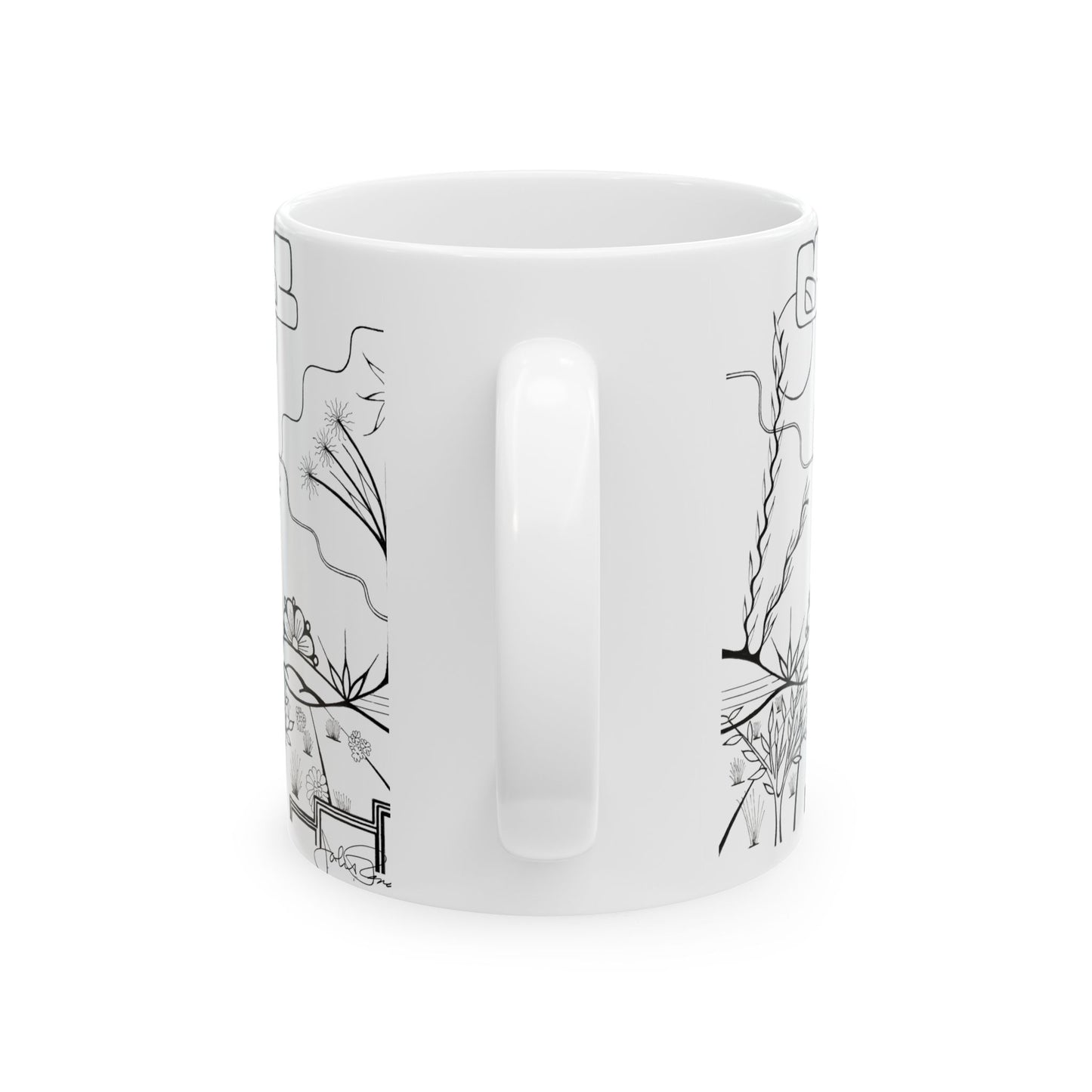 The World is Round - Wrap-Around Ceramic Art Mug
