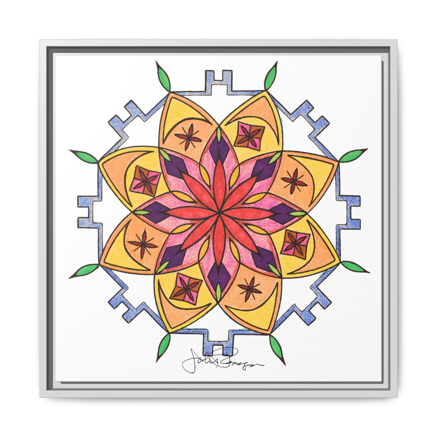 Snow Mandala - Archival Gallery Matte Canvas