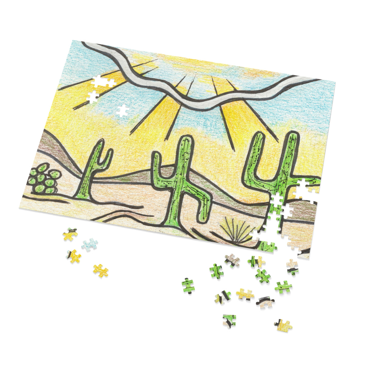 Premium Art Jigsaw Puzzle with Tin | Saguaro