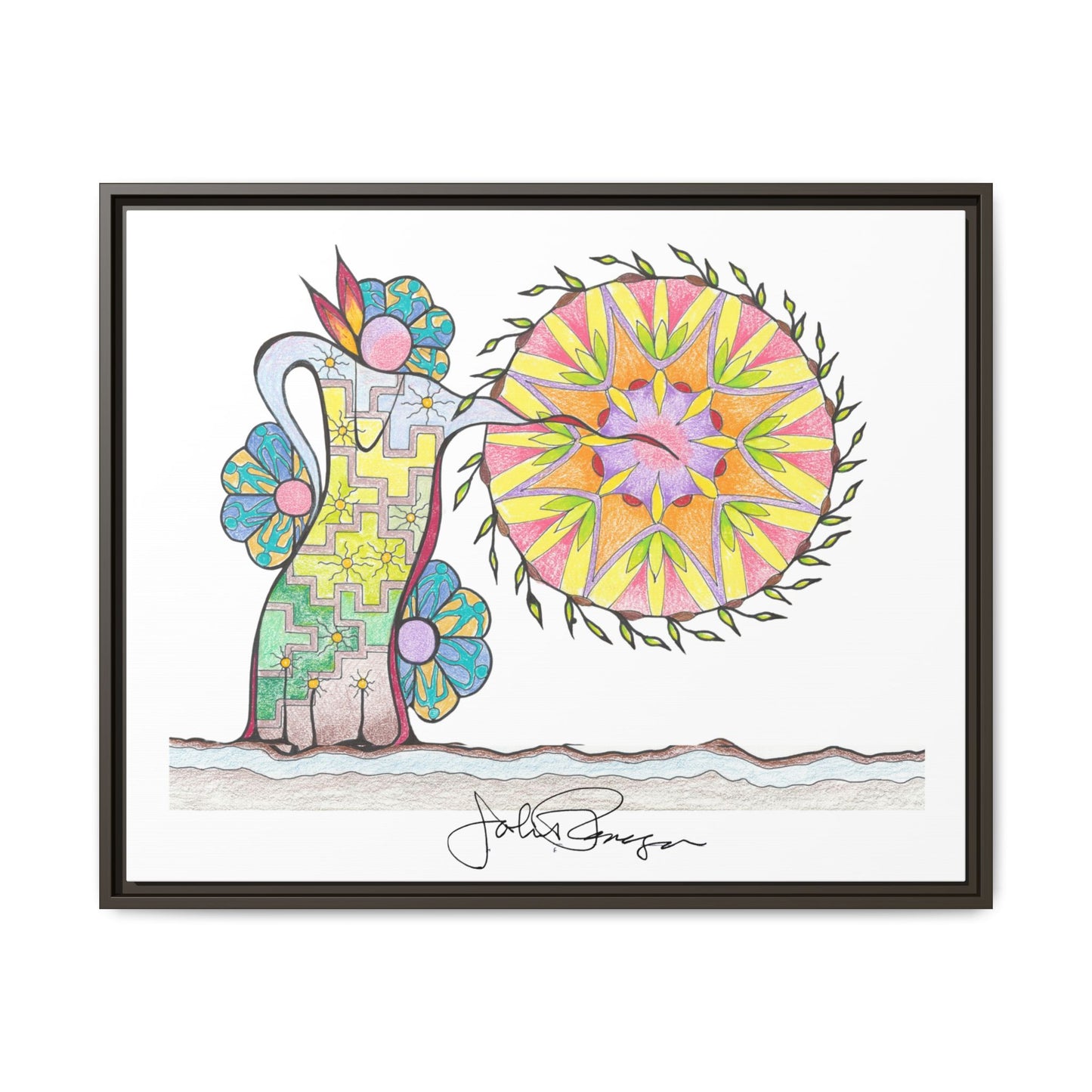 PowWow Drum - Archival Gallery Matte Canvas