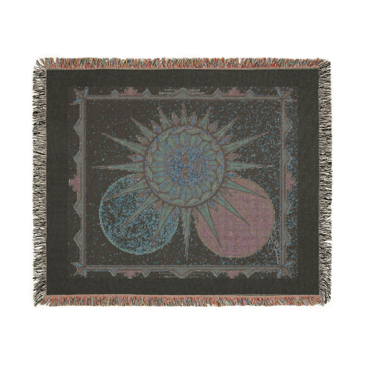 Premium Tapestry Woven Blanket | Sun Face