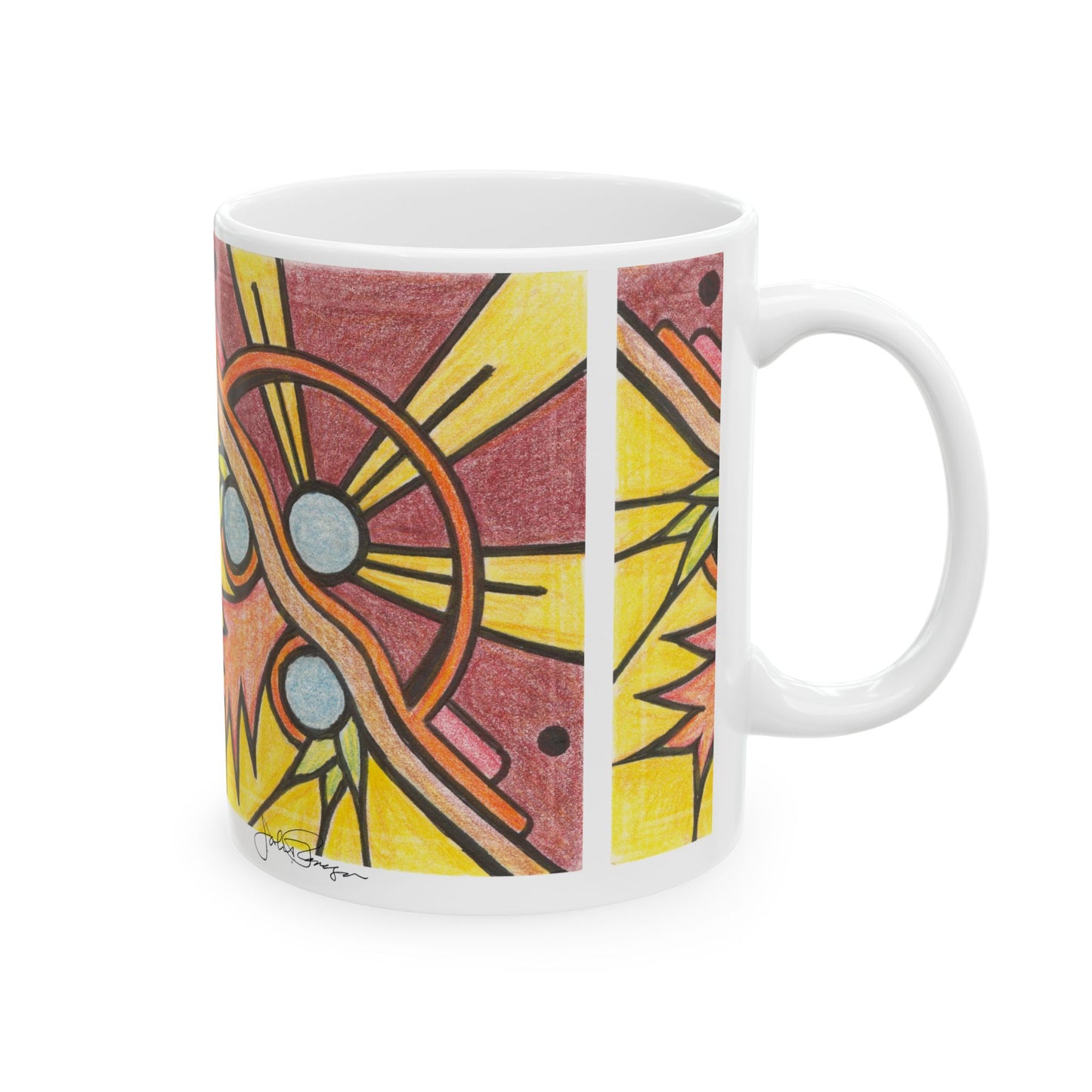 Gallery Day - Wrap-Around Ceramic Art Mug (11oz/15oz)