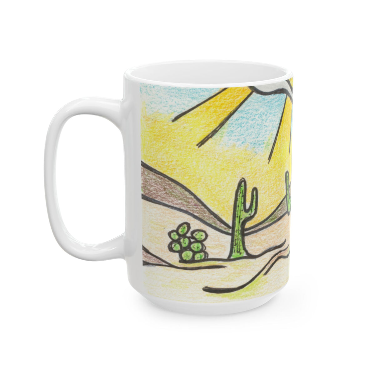 Premium Ceramic Art Mug (11oz & 15oz) | Saguaro