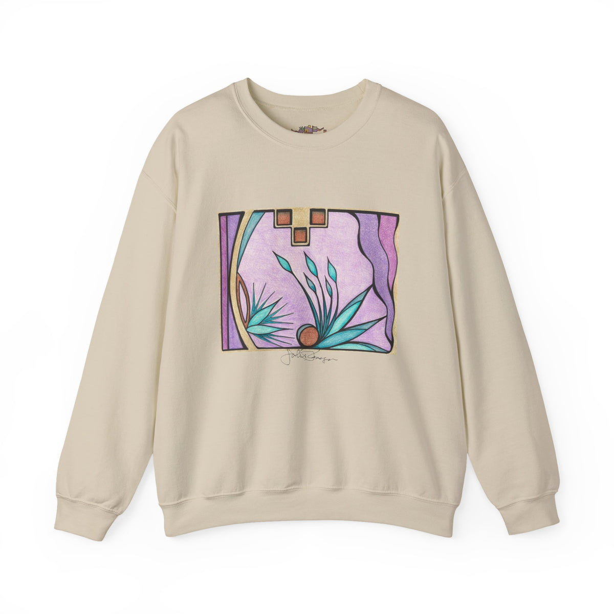Premium Pullover Sweatshirt Wearable Art | Deep Purple Visions