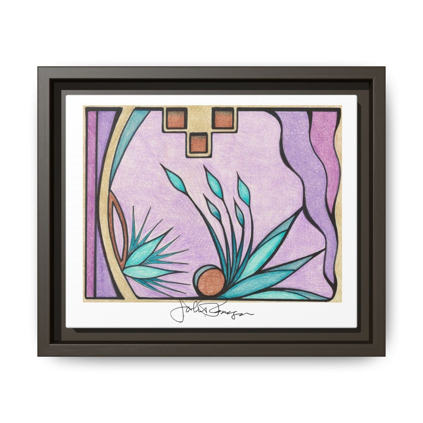 Deep Purple Visions - Archival Gallery Matte Canvas