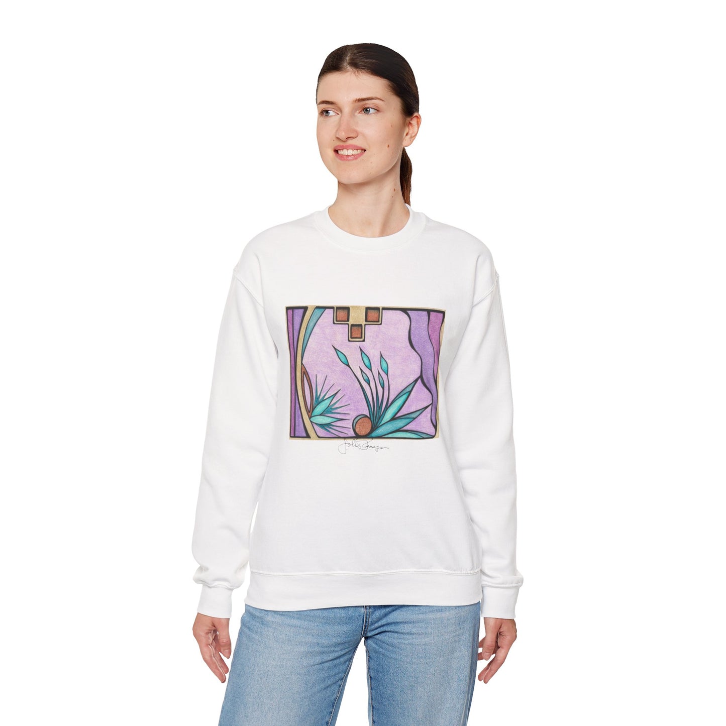 Deep Purple Visions - Pullover Sweatshirt Premium Wearable Art