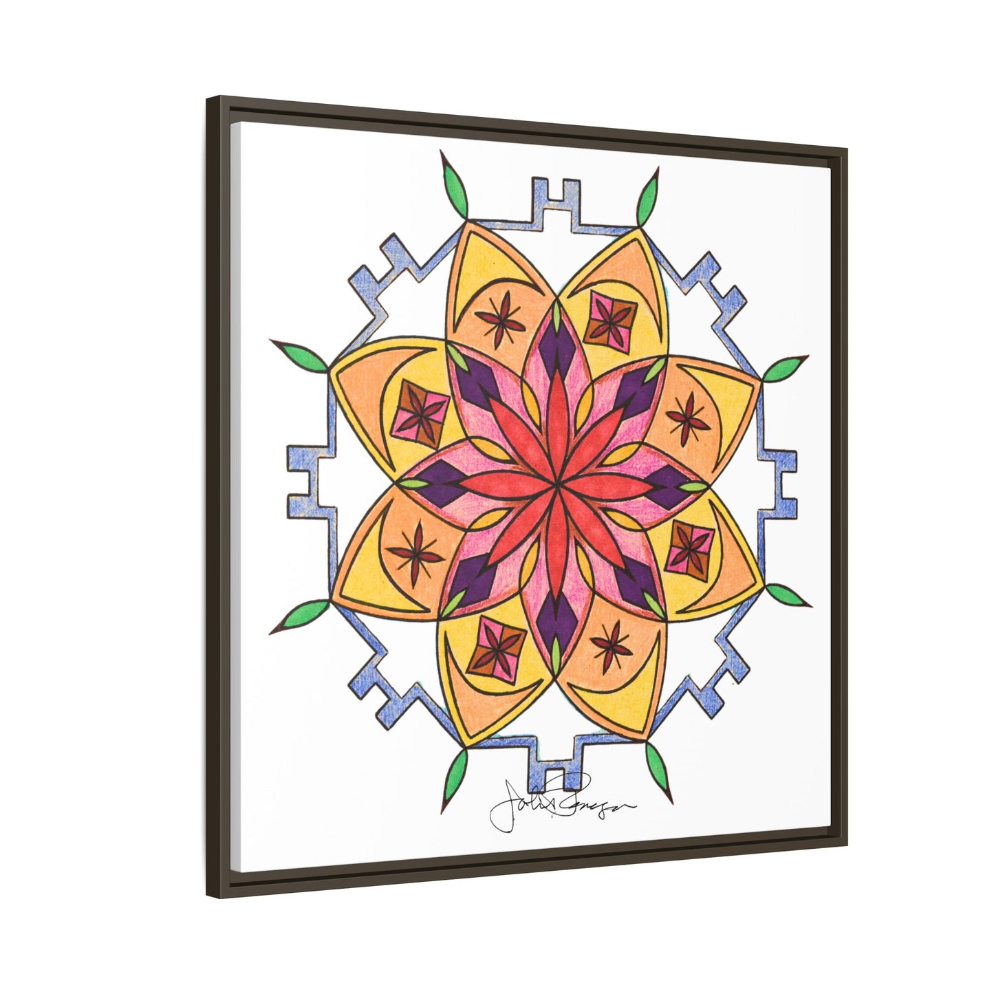 Snow Mandala - Archival Gallery Matte Canvas