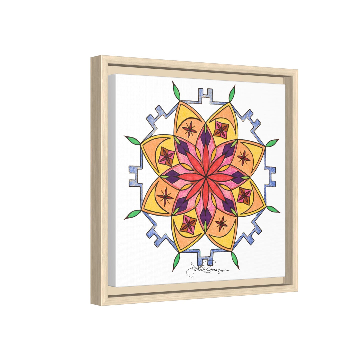 Snow Mandala - Archival Gallery Matte Canvas