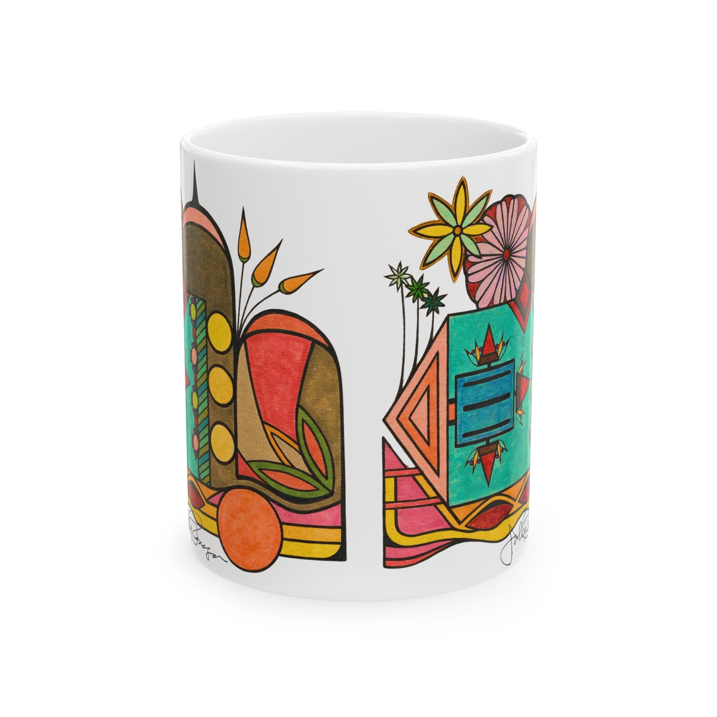 Controlling the Conversation - Wrap-Around Ceramic Art Mug