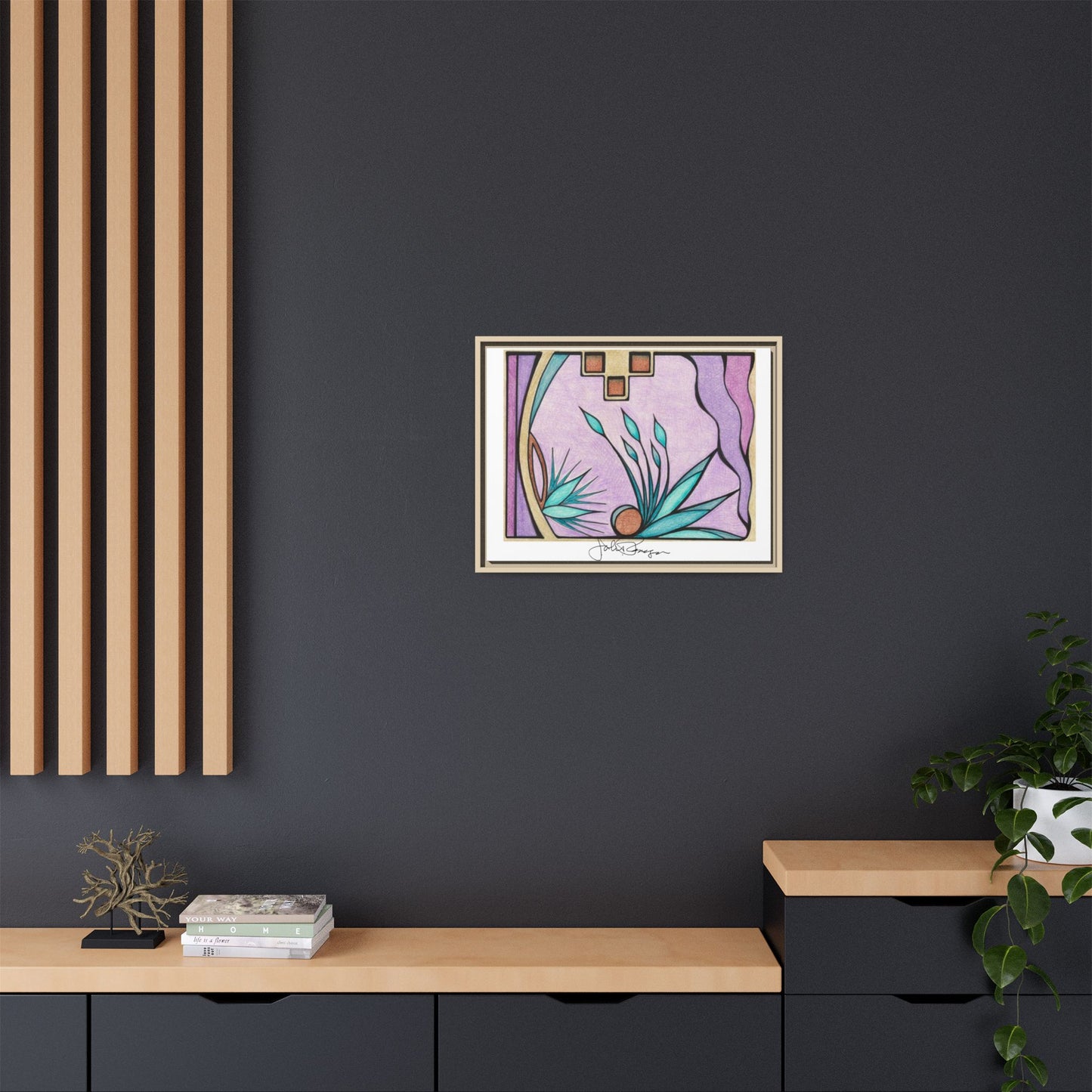 Deep Purple Visions - Archival Gallery Matte Canvas