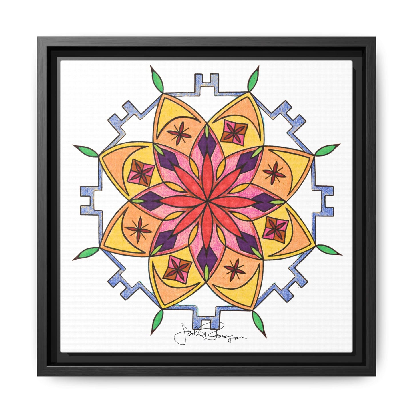 Snow Mandala - Archival Gallery Matte Canvas