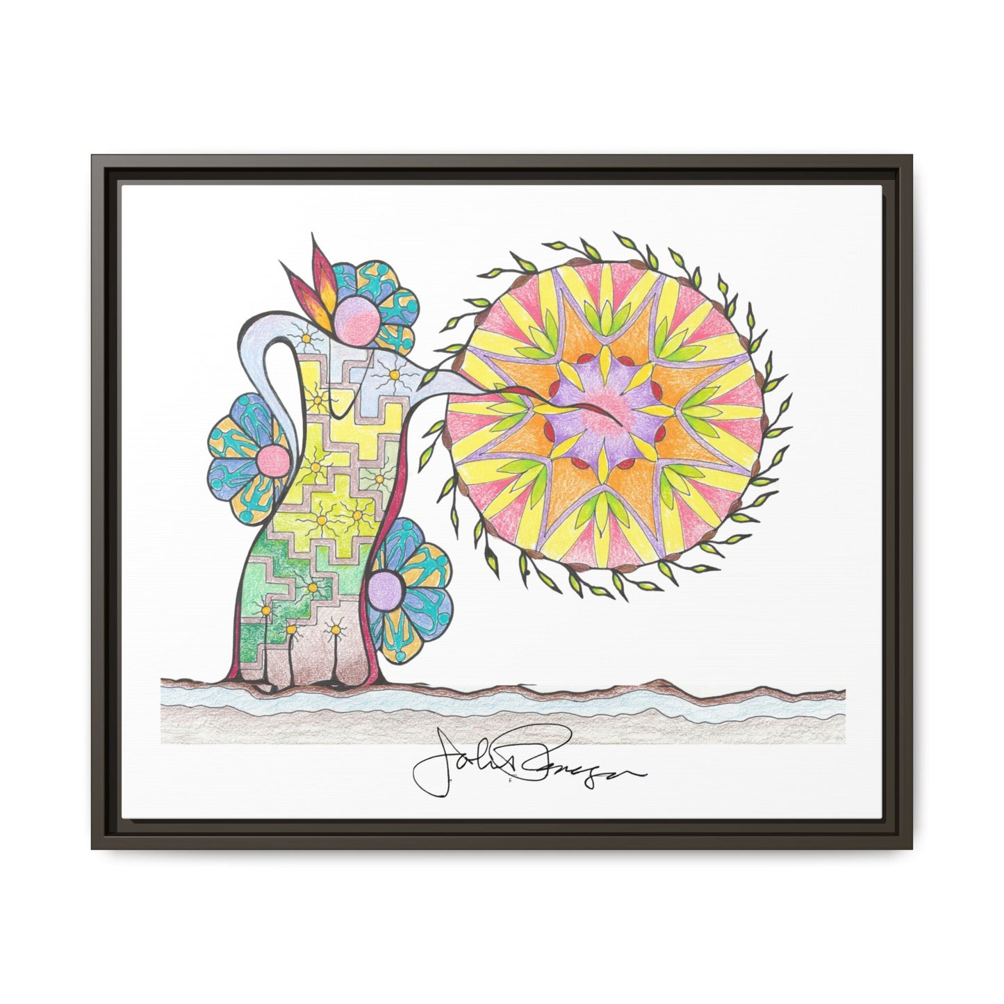 PowWow Drum - Archival Gallery Matte Canvas