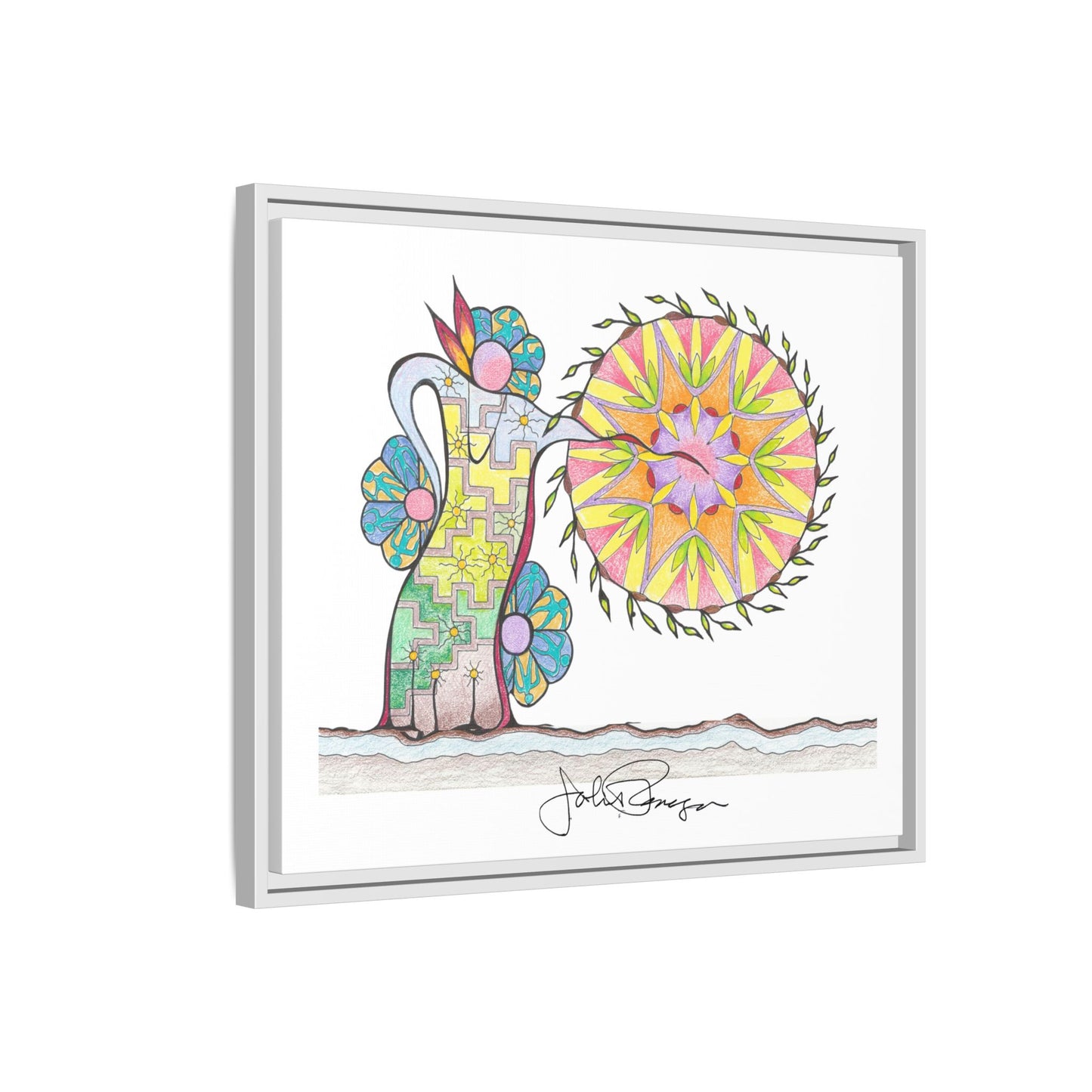 PowWow Drum - Archival Gallery Matte Canvas