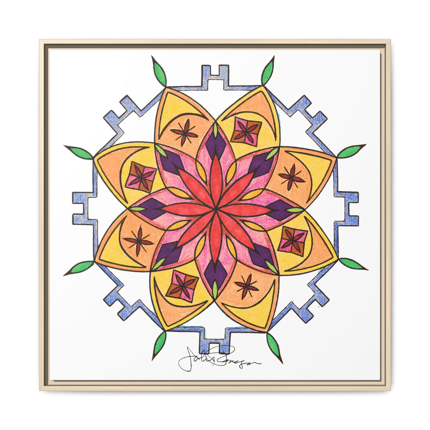 Snow Mandala - Archival Gallery Matte Canvas