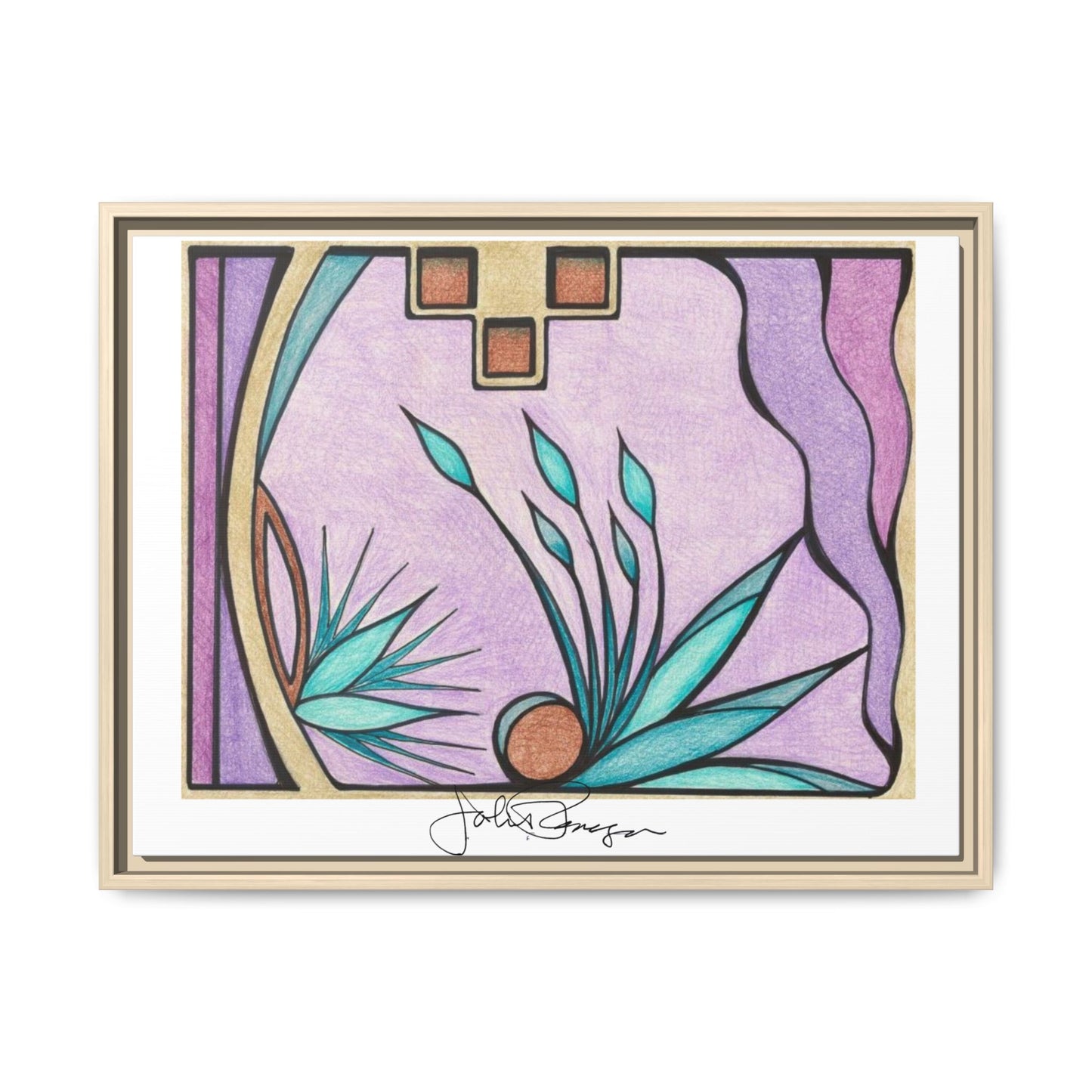 Deep Purple Visions - Archival Gallery Matte Canvas