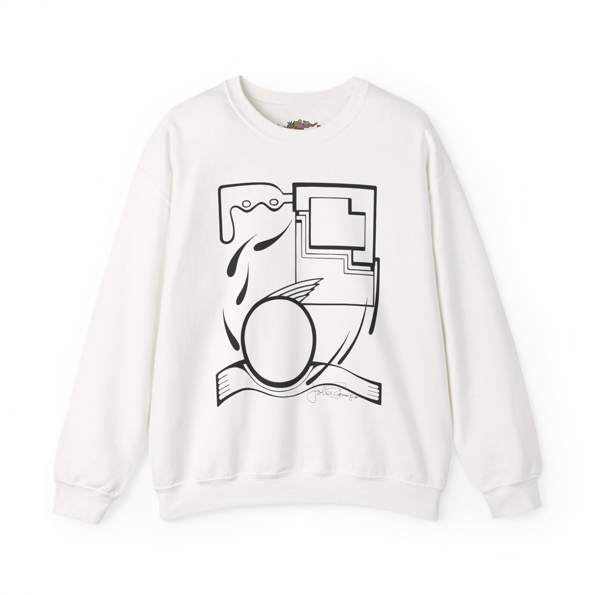 Premium Pullover Sweatshirt Wearable Art | Fleeing the Storm