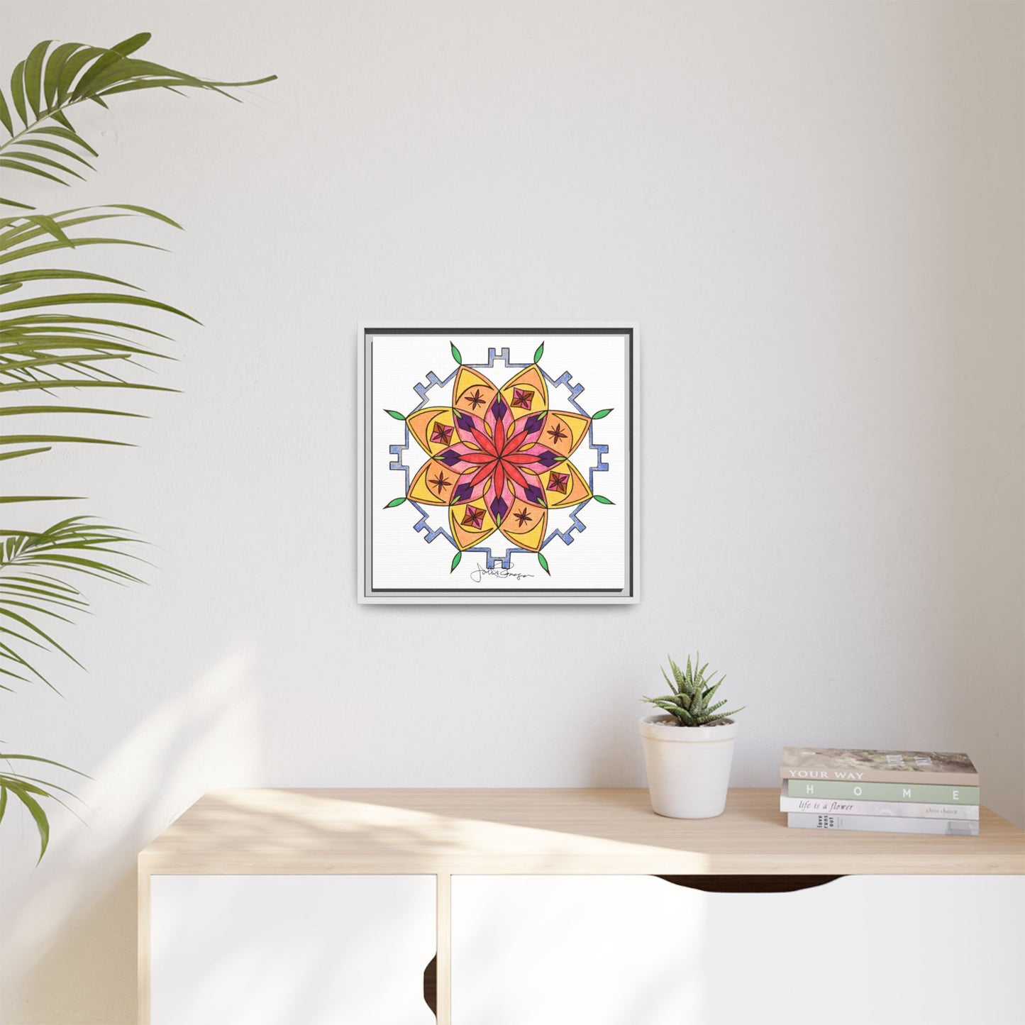 Snow Mandala - Archival Gallery Matte Canvas