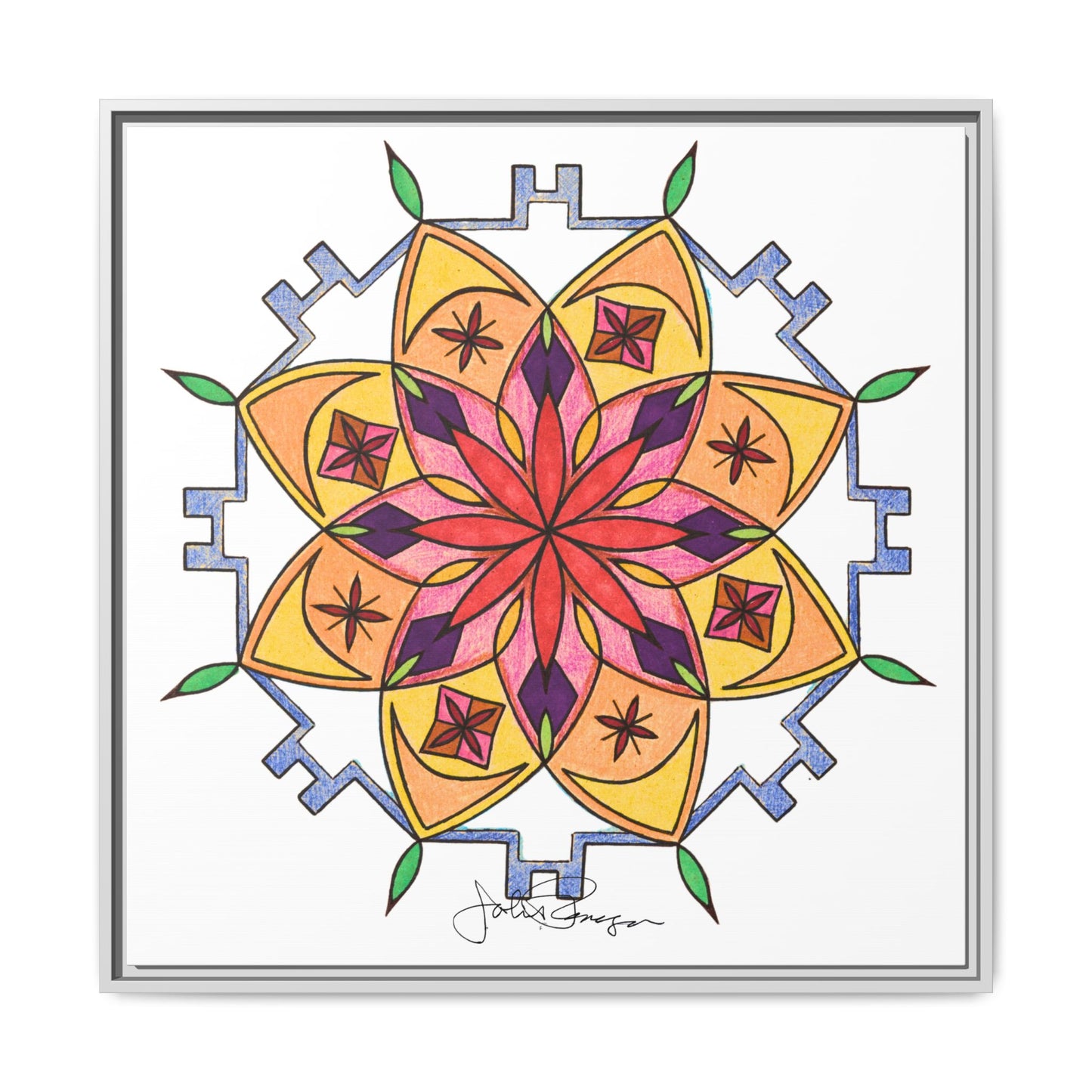 Snow Mandala - Archival Gallery Matte Canvas