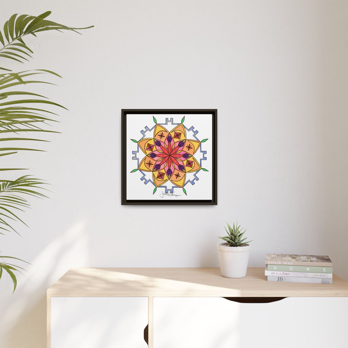 Snow Mandala - Archival Gallery Matte Canvas