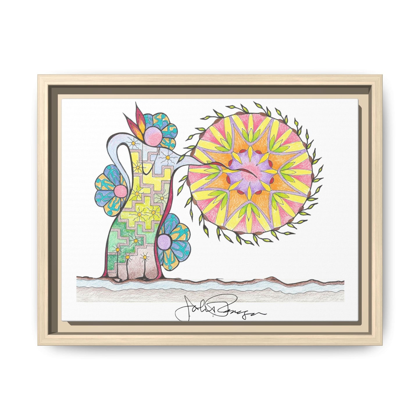 PowWow Drum - Archival Gallery Matte Canvas