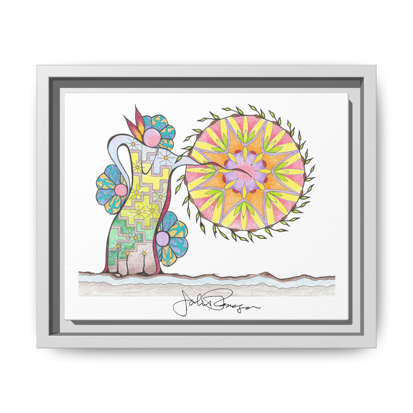 PowWow Drum - Archival Gallery Matte Canvas
