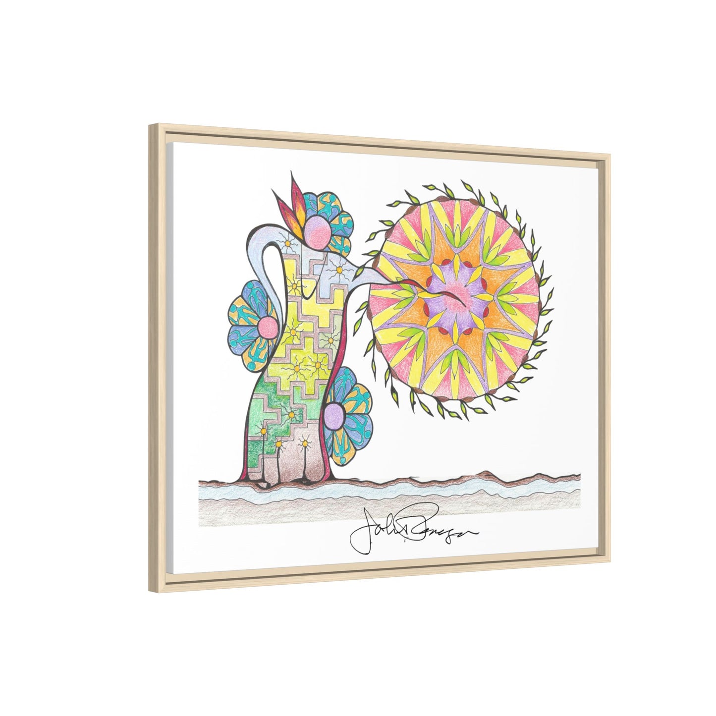 PowWow Drum - Archival Gallery Matte Canvas
