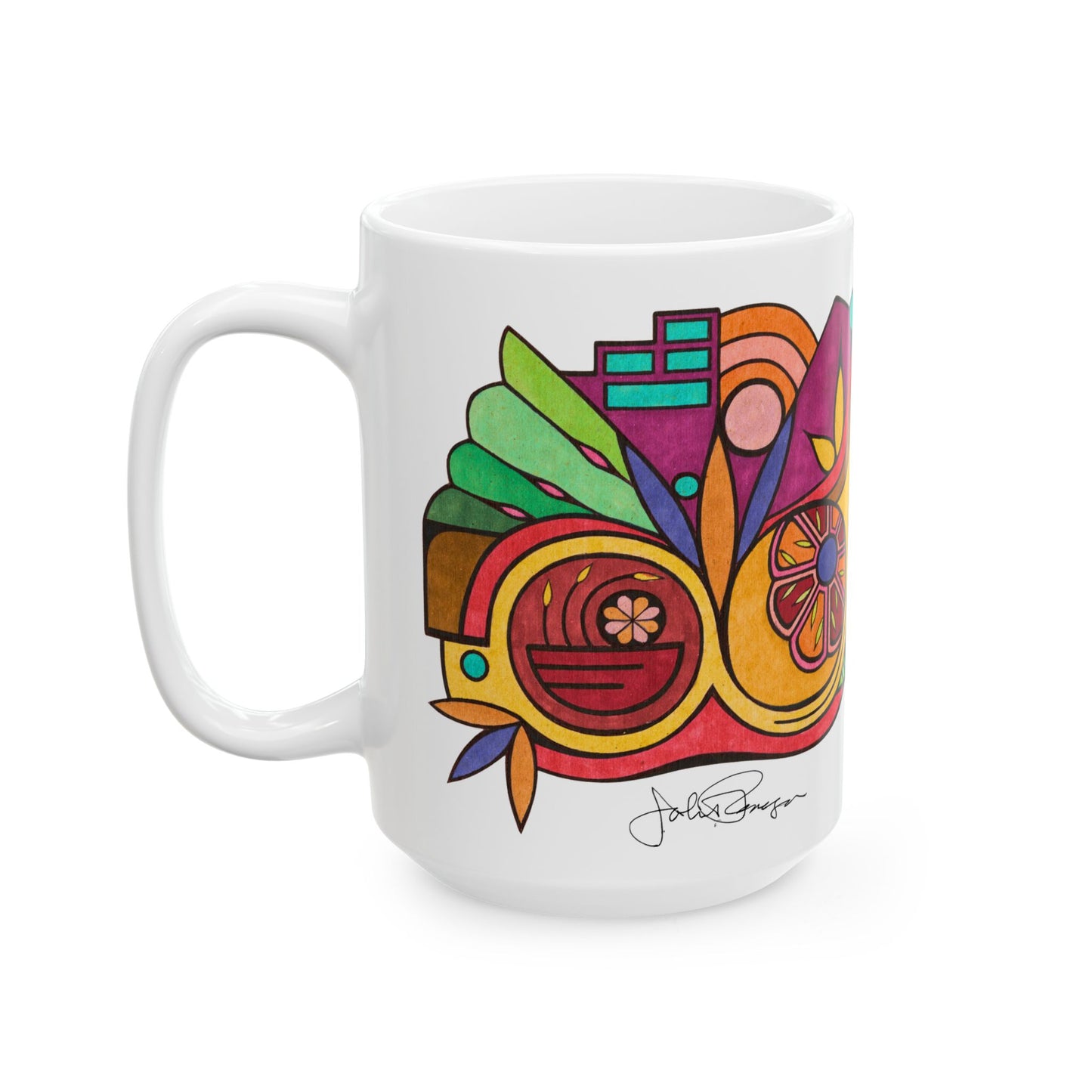 Leaving the Picture - Wrap-Around Ceramic Art Mug