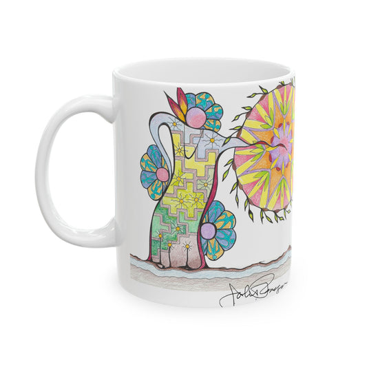 Premium Ceramic Art Mug (11 oz/15 oz) | Pow Wow Drum