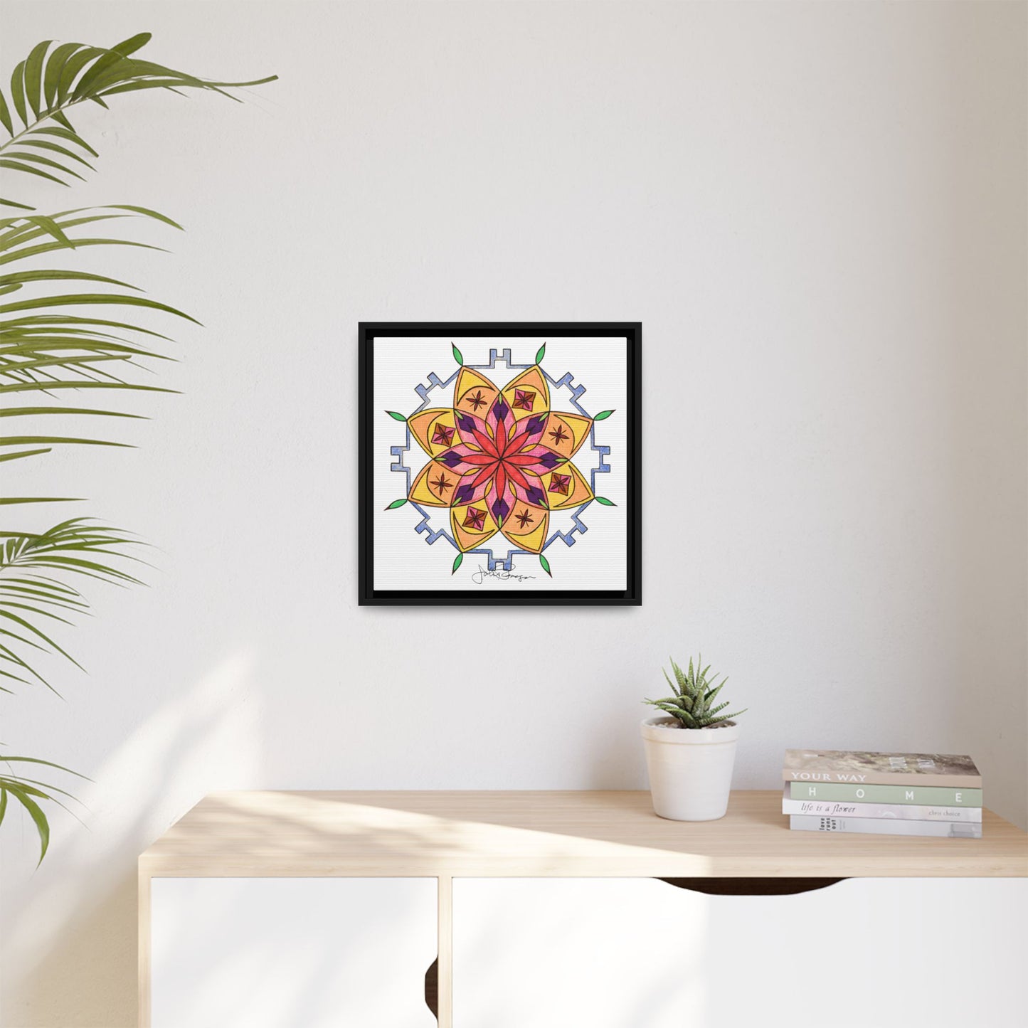 Snow Mandala - Archival Gallery Matte Canvas