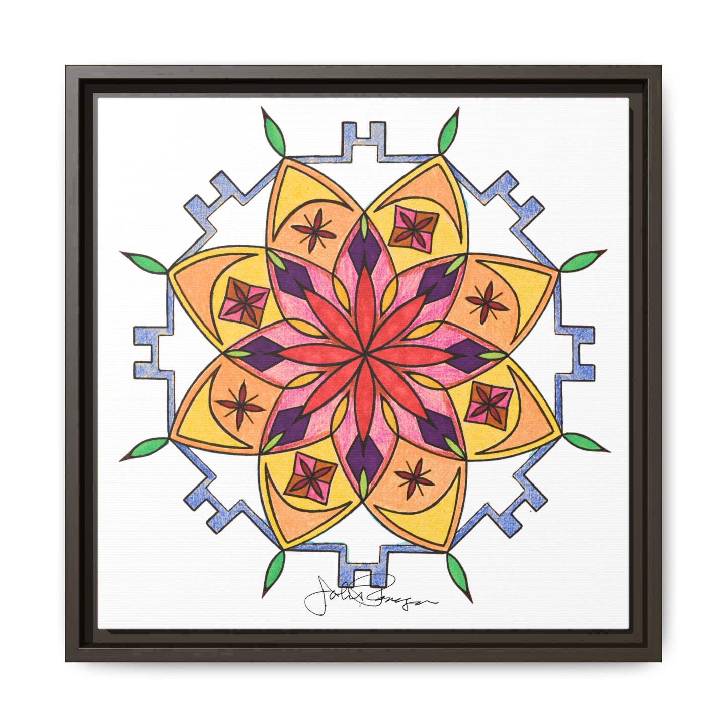Snow Mandala - Archival Gallery Matte Canvas