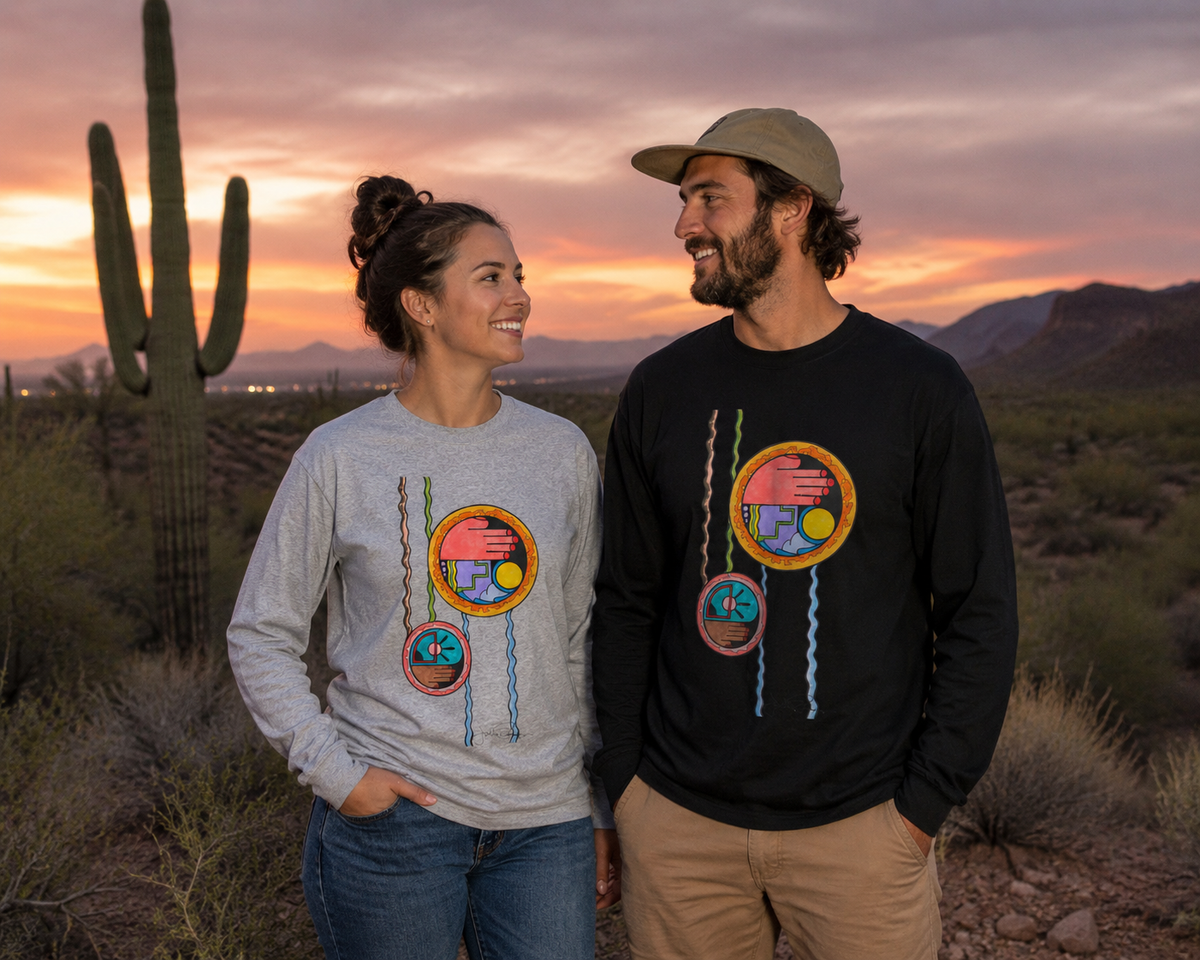 Premium Long Sleeve T-Shirt Wearable Art | Wave While Passing