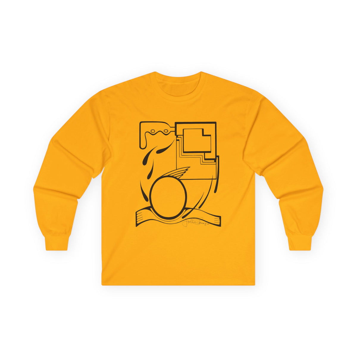 Premium Long Sleeve T-Shirt Wearable Art | Fleeing the Storm