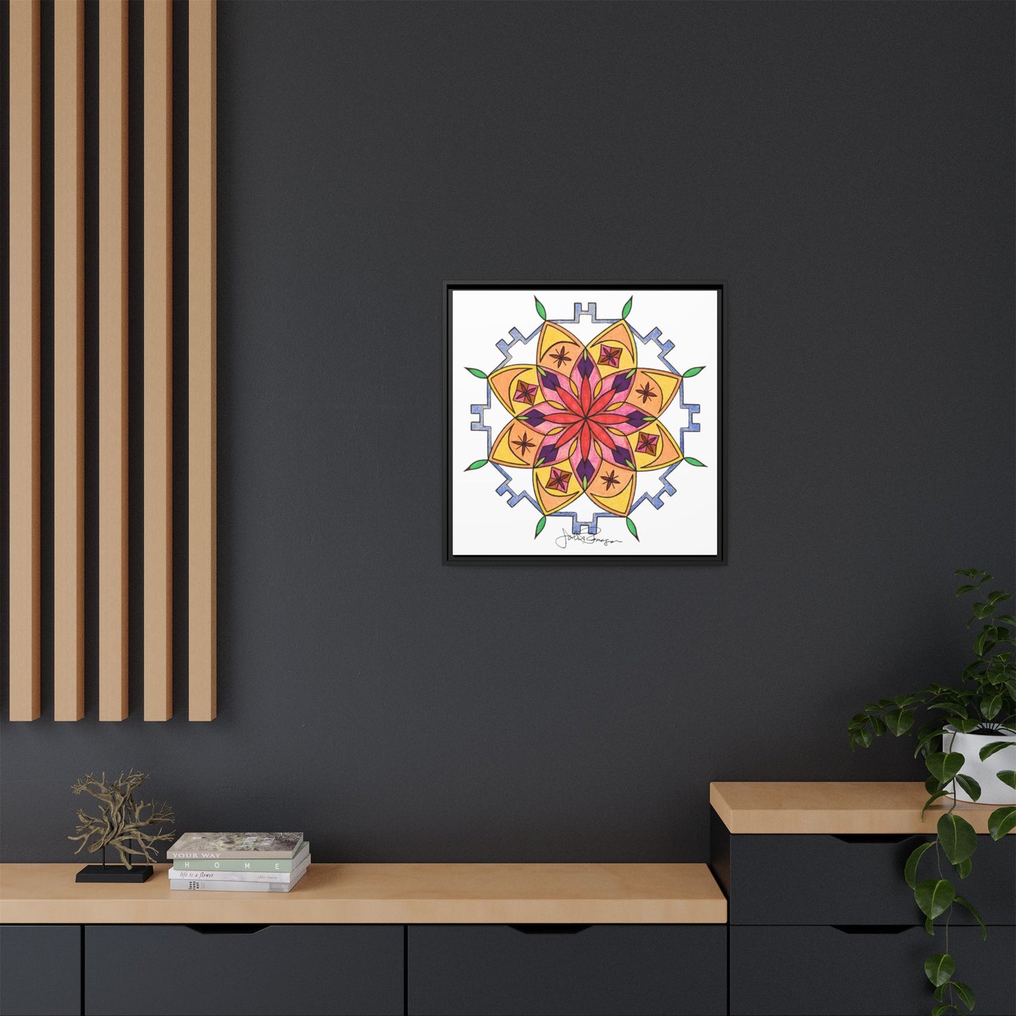 Snow Mandala - Archival Gallery Matte Canvas
