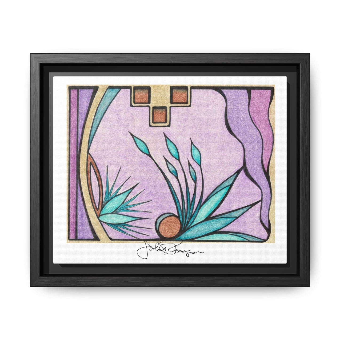 Deep Purple Visions - Archival Gallery Matte Canvas