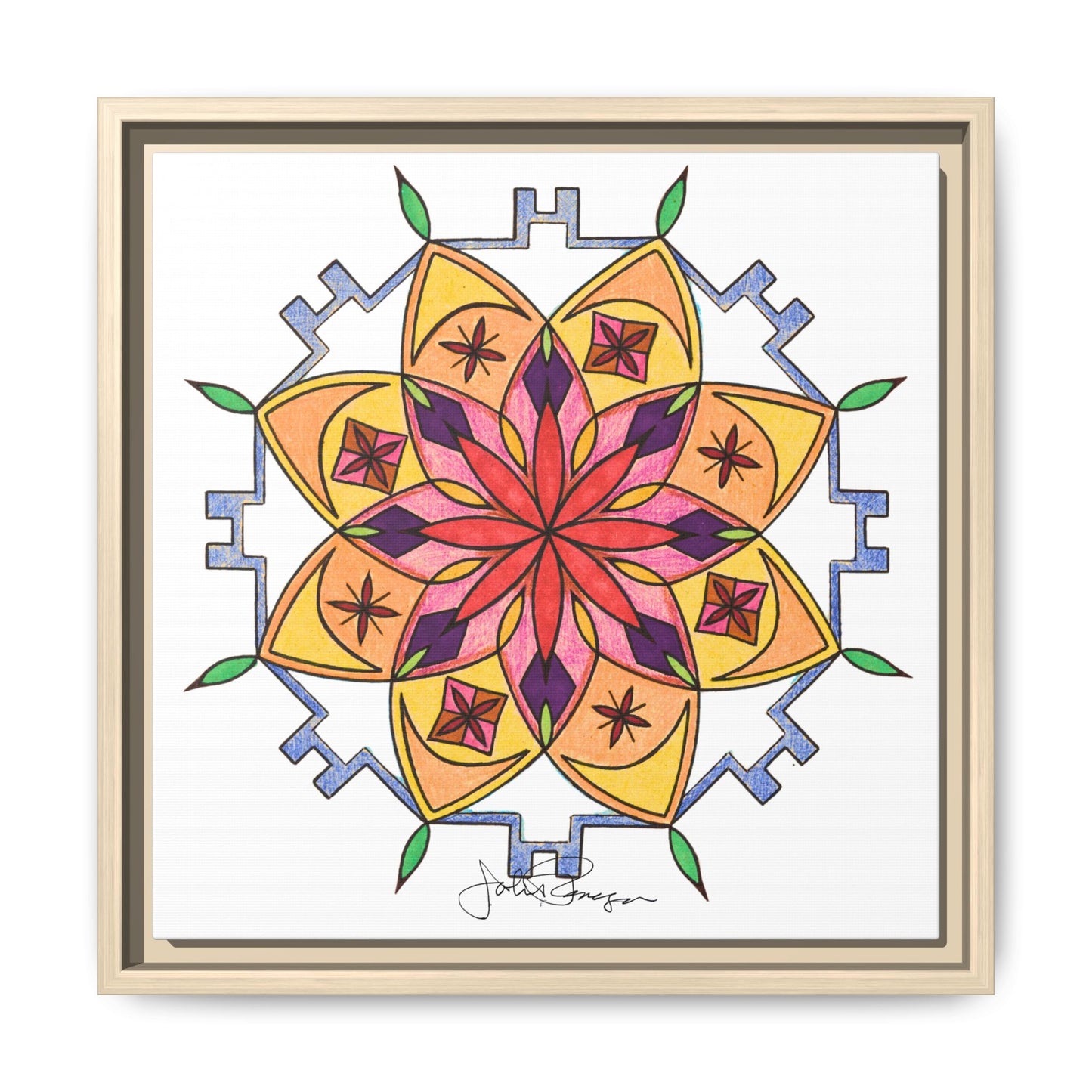 Snow Mandala - Archival Gallery Matte Canvas