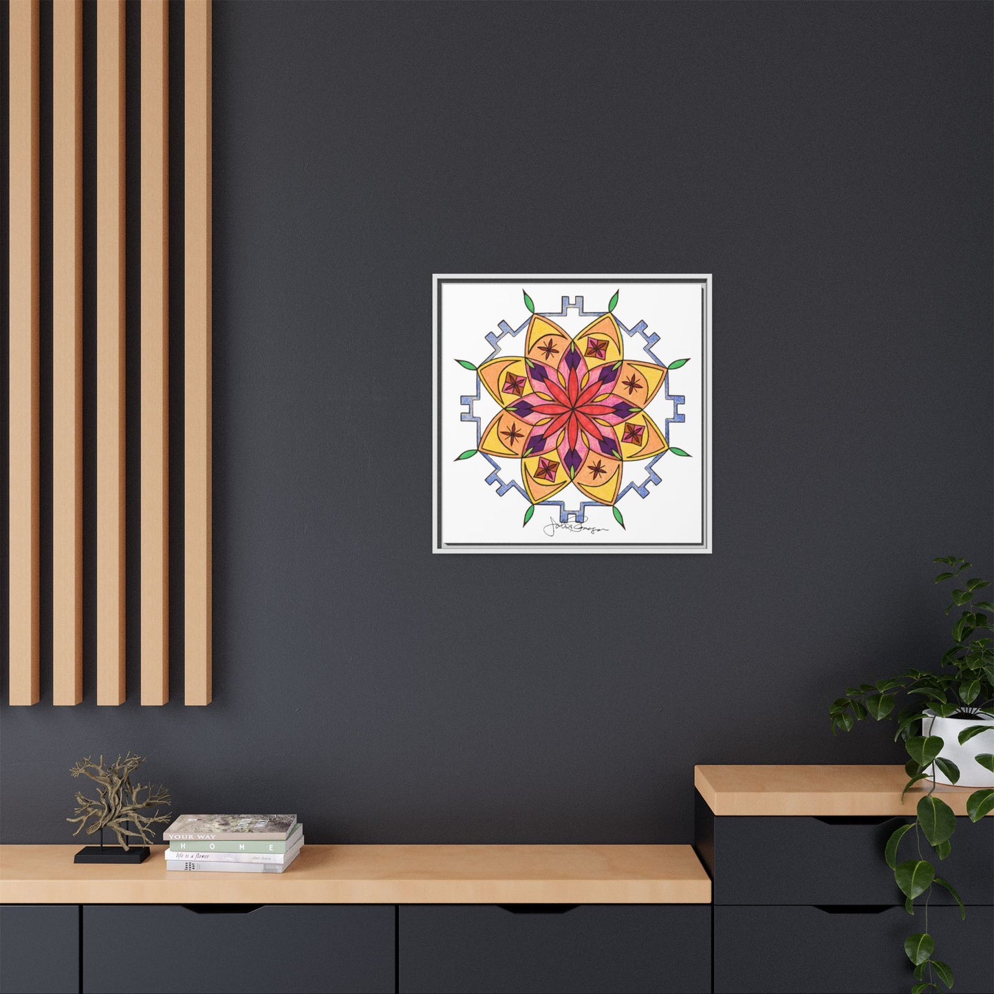 Snow Mandala - Archival Gallery Matte Canvas