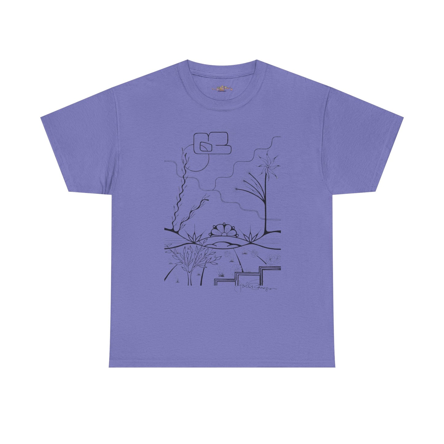 Premium Short Sleeve T-Shirt Wearable Art | The World is Round