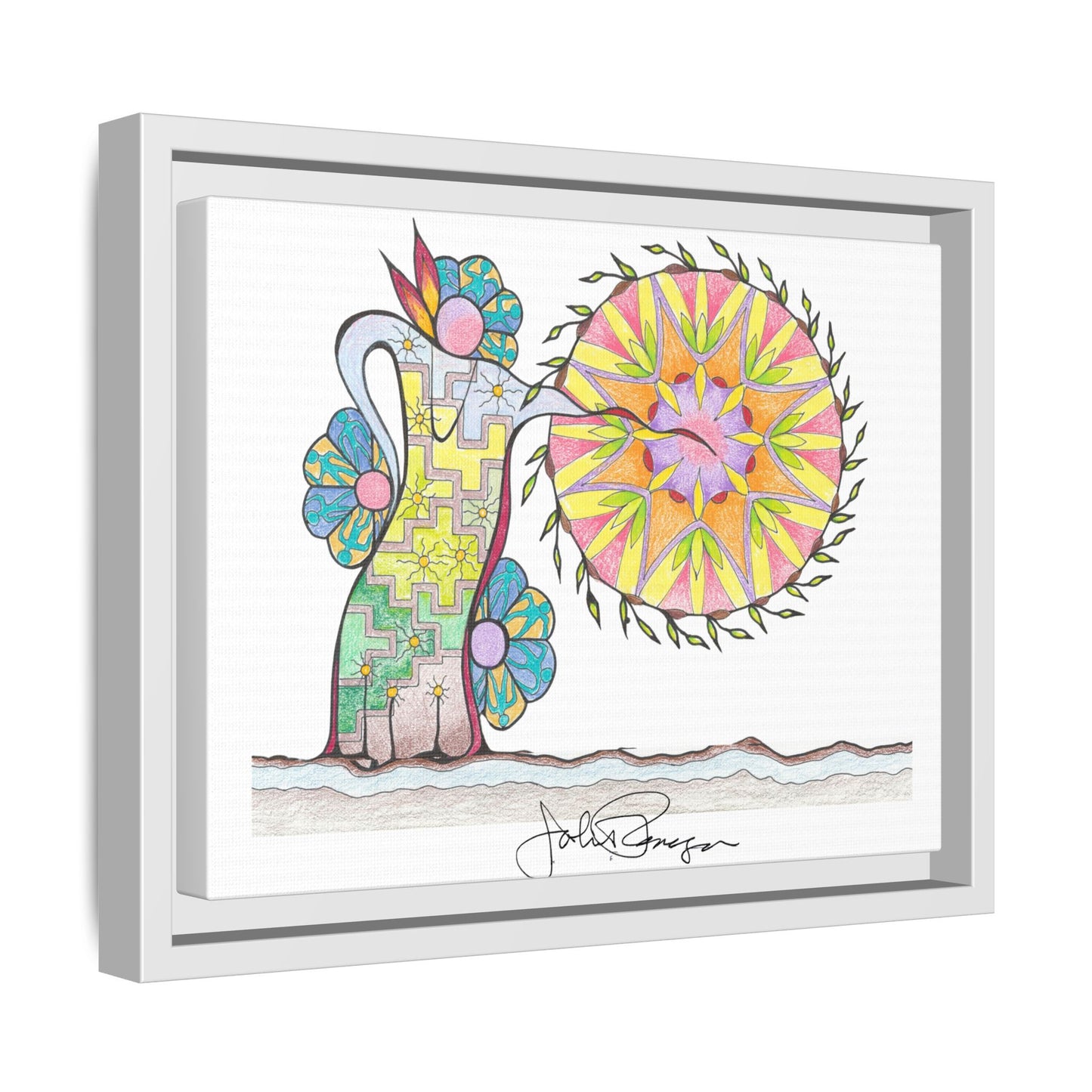 PowWow Drum - Archival Gallery Matte Canvas